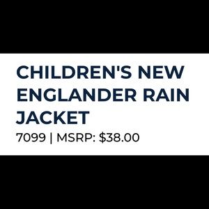 New Englander Rain Coat - color Aqua
